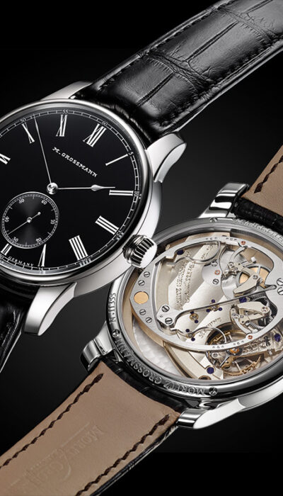 with shiny ‘black-or’ dial